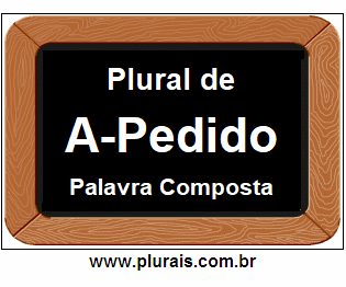 Plural de A-Pedido