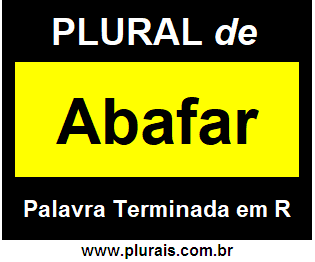 Plural de Abafar