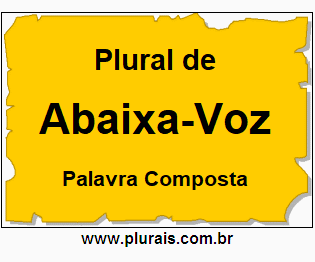 Plural de Abaixa-Voz