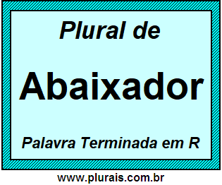 Plural de Abaixador