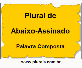 Plural de Abaixo-Assinado