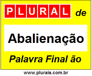 Plural de Abalienação