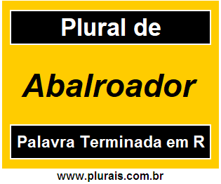 Plural de Abalroador