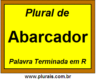 Plural de Abarcador