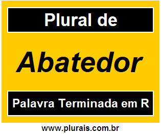 Plural de Abatedor