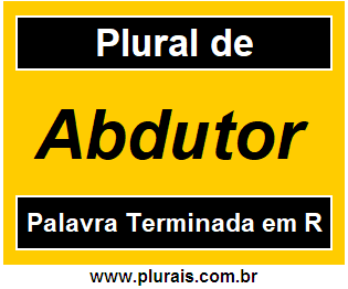 Plural de Abdutor