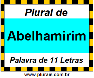 Plural de Abelhamirim