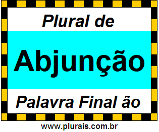 Plural de Abjunção