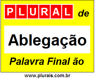 Plural de Ablegação