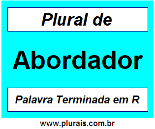 Plural de Abordador