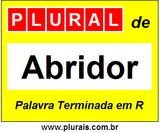 Plural de Abridor