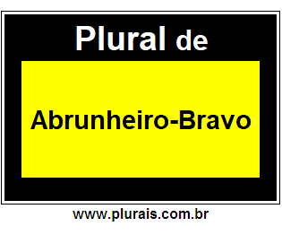 Plural de Abrunheiro-Bravo