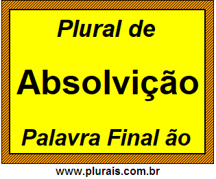 Plural de Absolvição