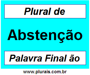 Plural de Abstenção