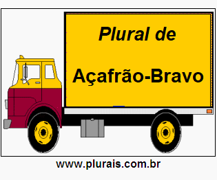 Plural de Açafrão-Bravo