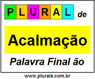 Plural de Acalmação