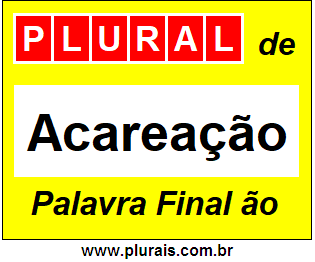 Plural de Acareação