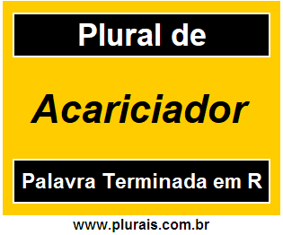 Plural de Acariciador