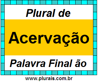 Plural de Acervação