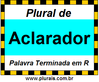 Plural de Aclarador