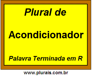 Plural de Acondicionador