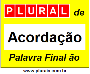 Plural de Acordação