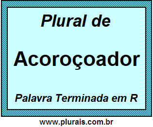 Plural de Acoroçoador