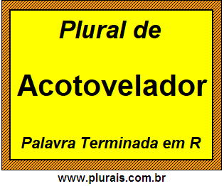 Plural de Acotovelador