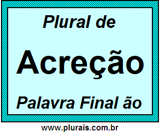 Plural de Acreção