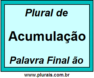 Plural de Acumulação