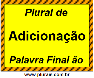 Plural de Adicionação