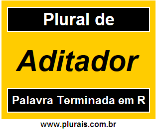 Plural de Aditador