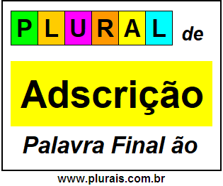 Plural de Adscrição