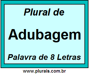 Plural de Adubagem