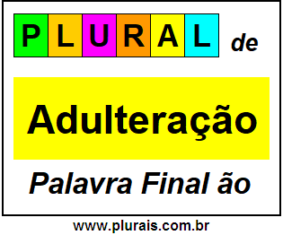 Plural de Adulteração