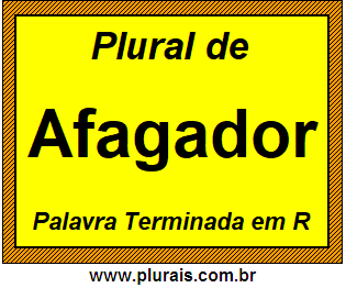 Plural de Afagador