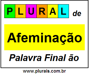 Plural de Afeminação