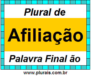 Plural de Afiliação