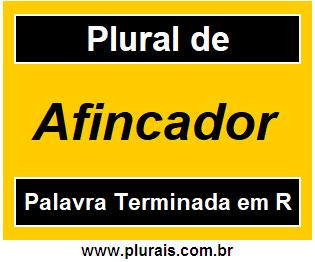 Plural de Afincador