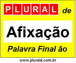 Plural de Afixação