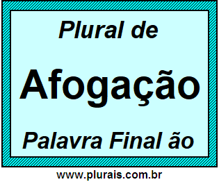 Plural de Afogação