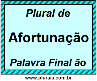 Plural de Afortunação