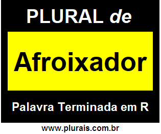 Plural de Afroixador