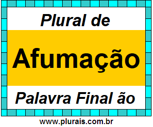 Plural de Afumação