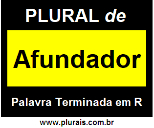 Plural de Afundador