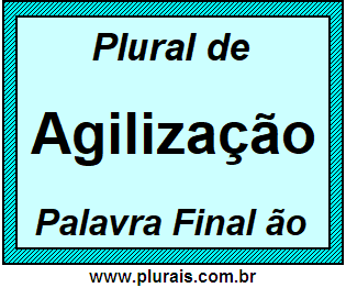 Plural de Agilização