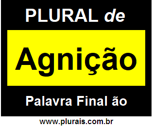 Plural de Agnição