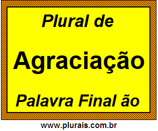 Plural de Agraciação