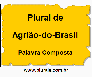 Plural de Agrião-do-Brasil