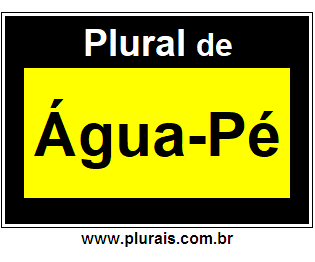 Plural de Água-Pé